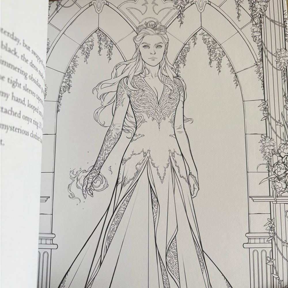 A Court of Thorns and Roses Coloring Book - Picture 6 of 6